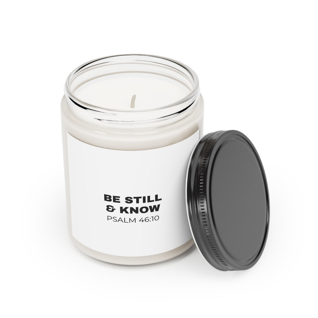 Be Still & Know Christian Scented Candle | Psalm 46:10 (9oz)
