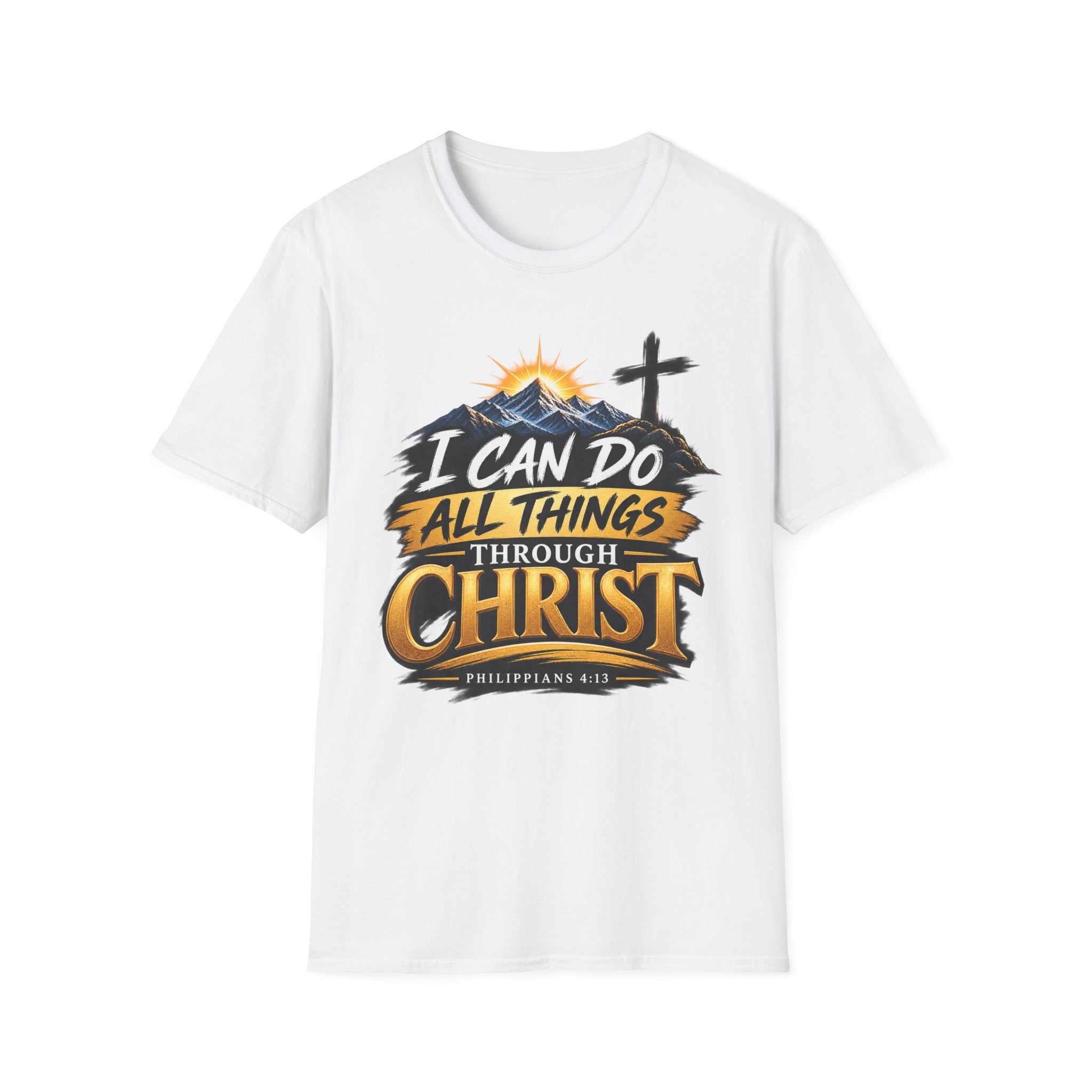 Christian T-Shirt — I Can Do All Things Through Christ | Philippians 4:13 Faith Tee