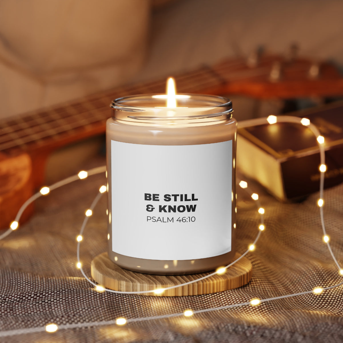 Be Still & Know Christian Scented Candle | Psalm 46:10 (9oz)