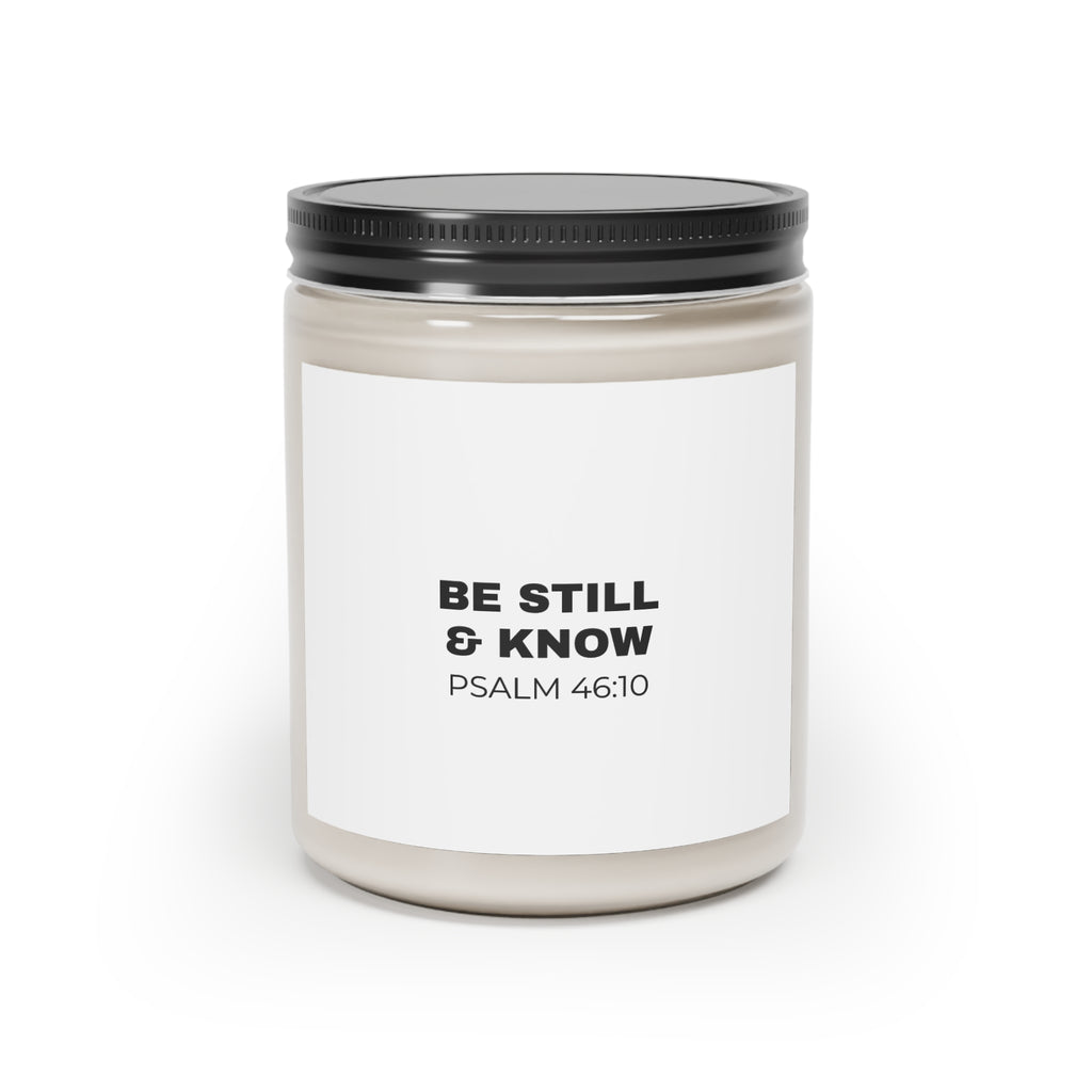Be Still & Know Christian Scented Candle | Psalm 46:10 (9oz)