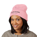 Jesus Is King Embroidered Beanie | John 18:37 Christian Hat