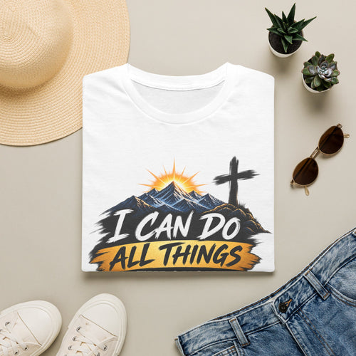 Christian T-Shirt — I Can Do All Things Through Christ | Philippians 4:13 Faith Tee