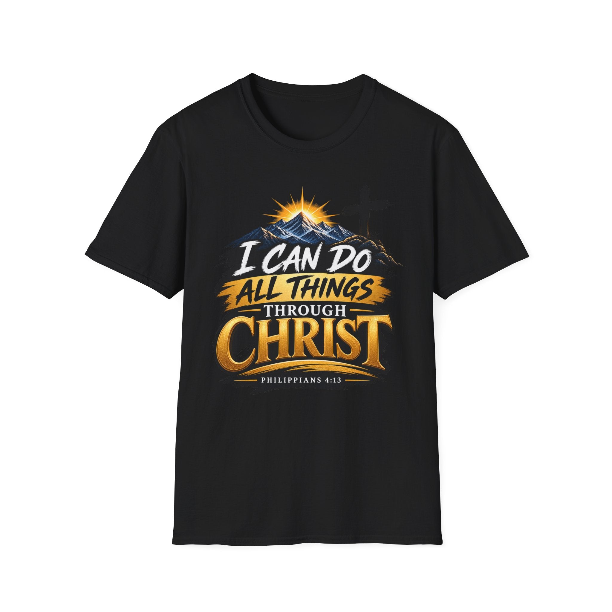 Christian T-Shirt — I Can Do All Things Through Christ | Philippians 4:13 Faith Tee